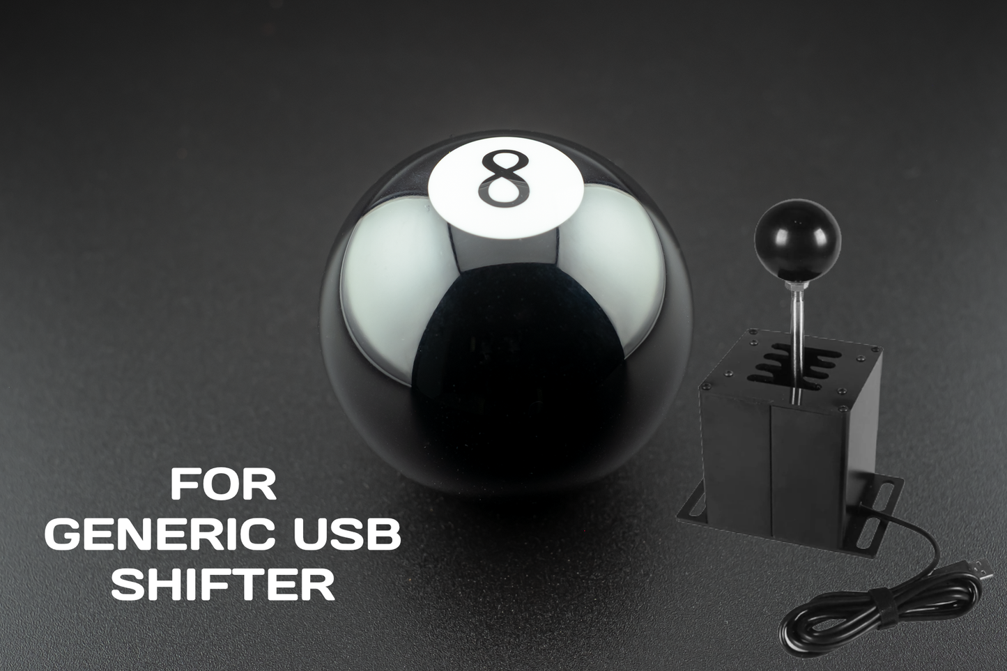 Sim Racing/JDM 수동 변속 노브 8볼 | 다중 스레드 옵션