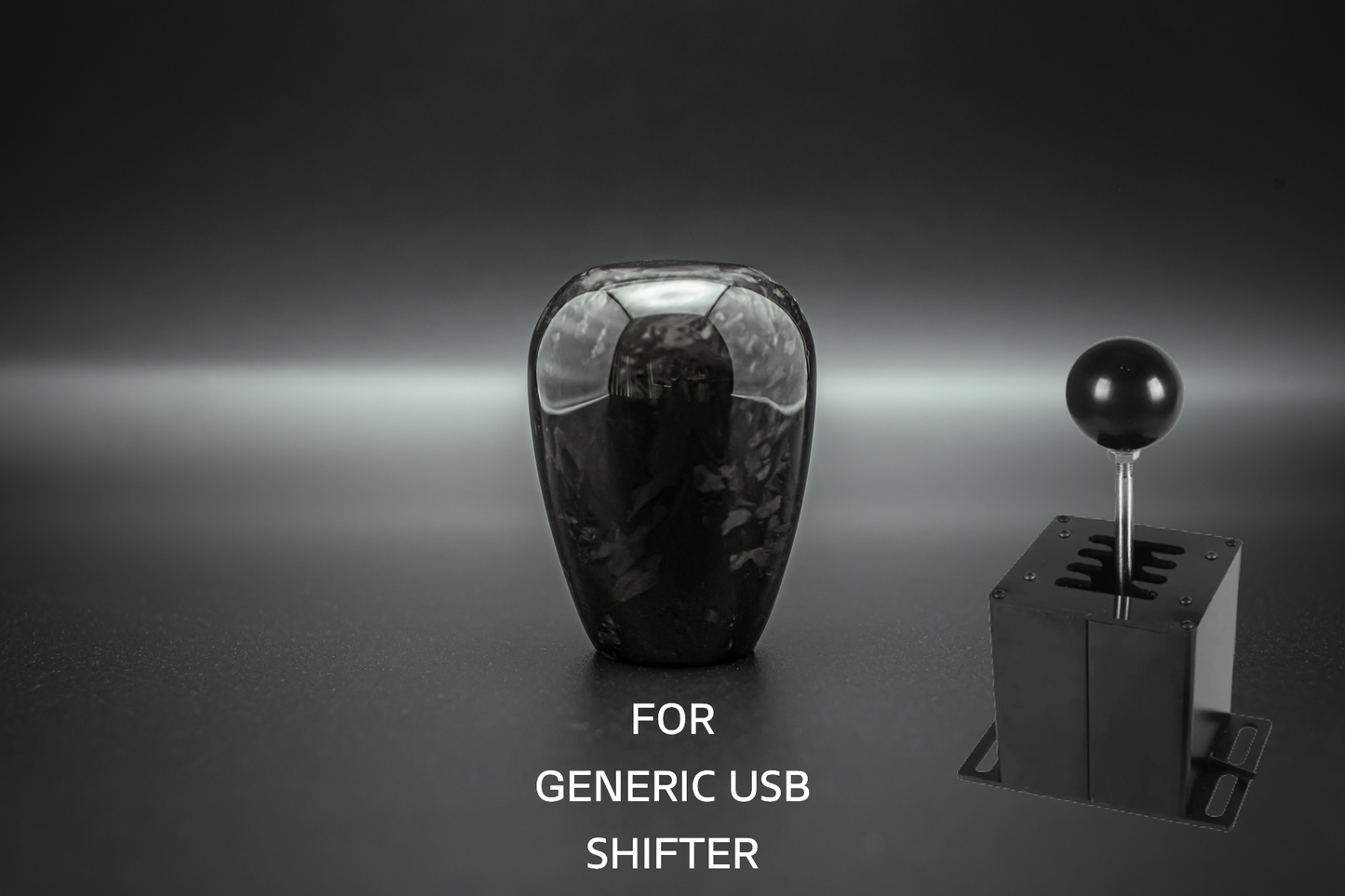 Sim Racing/JDM Manual Shift Knob Carbon Tear-Drop Shape | Multiple Thread Options