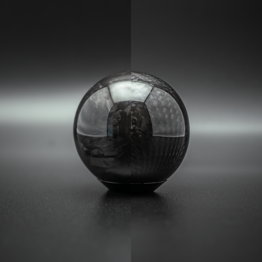 Sim Racing/JDM 수동 변속 노브 카본 라운드 모양 | 다중 스레드 옵션