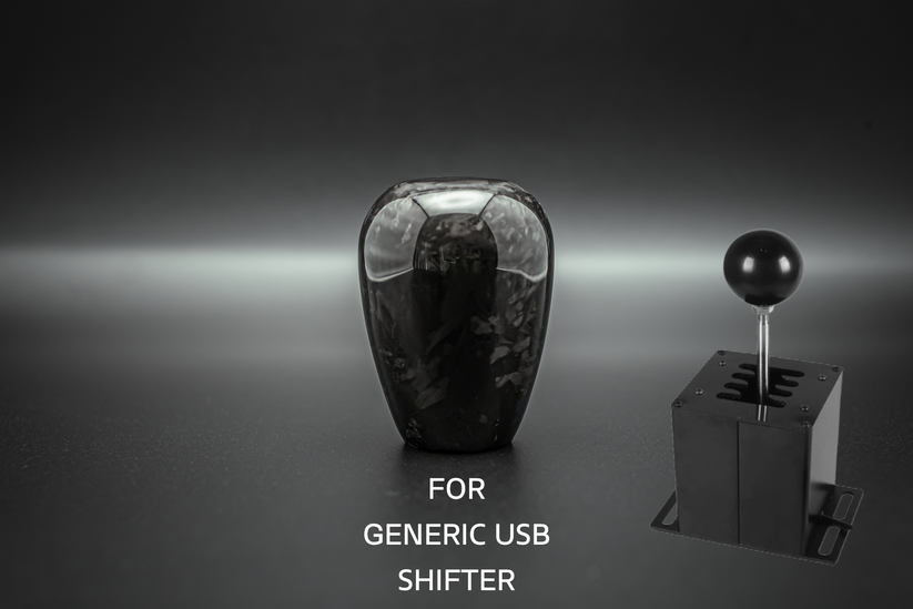 Sim Racing/JDM Manual Shift Knob Carbon Tear-Drop Shape | Multiple Thr ...