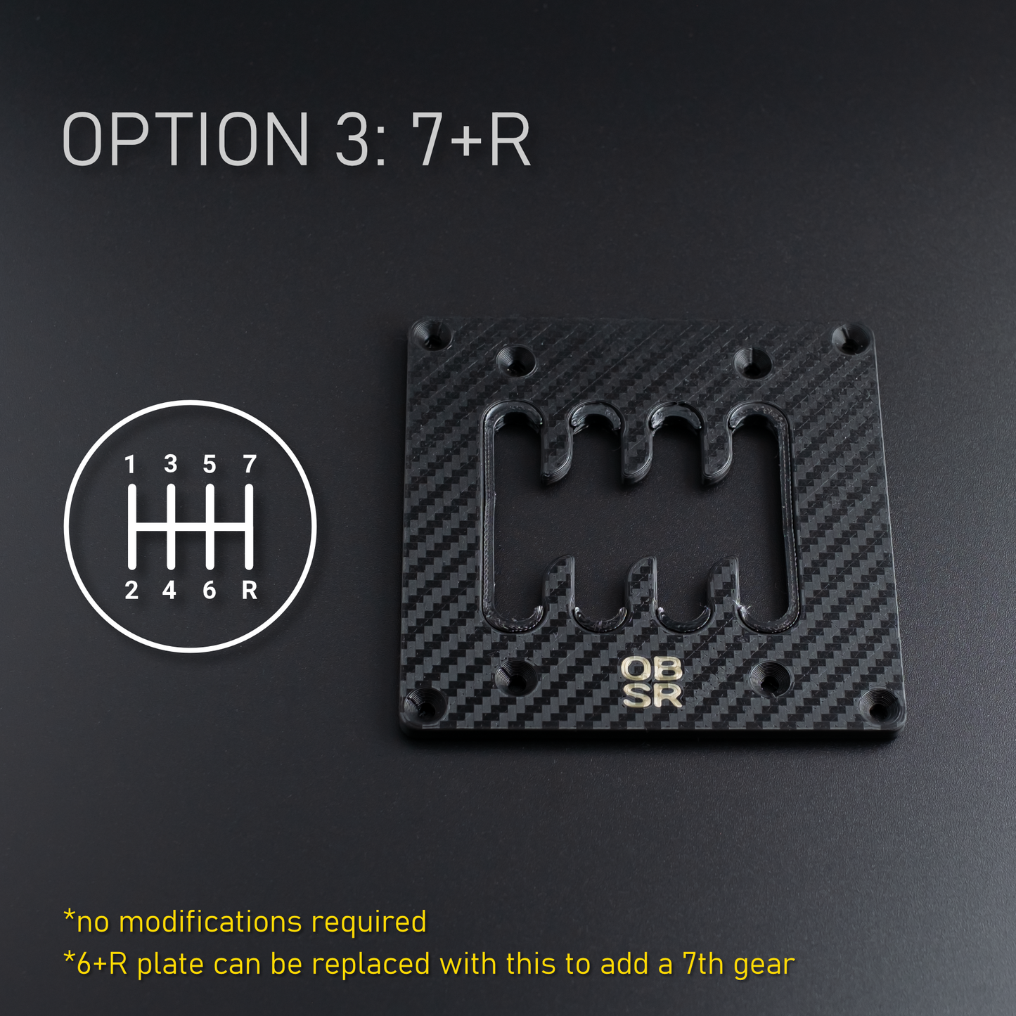 OB1 Dampened Top Plate [For H-Pattern Sim Shifter]